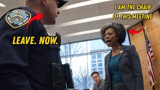 Racist Cop Orders Black Woman Out of Meeting Room — She’s the Presiding Chair