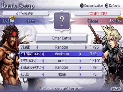 Dissidia Final Fantasy - Jecht vs Cloud