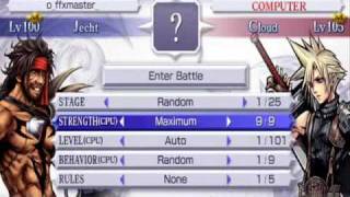 Dissidia Final Fantasy - Jecht vs Cloud