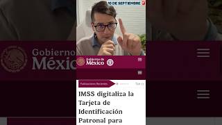 Tarjeta de Identificación Patronal Digital IMSS