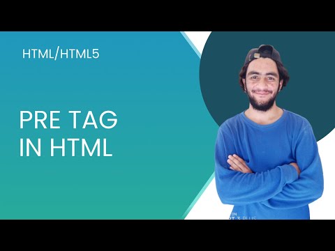pre tag in html (html lesson for beginners)