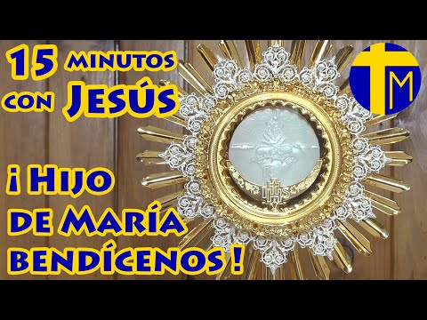 🔴15 minutos con Jesús Sacramentado. Visita al Santísimo de hoy. Adoración al Santísimo en vivo.