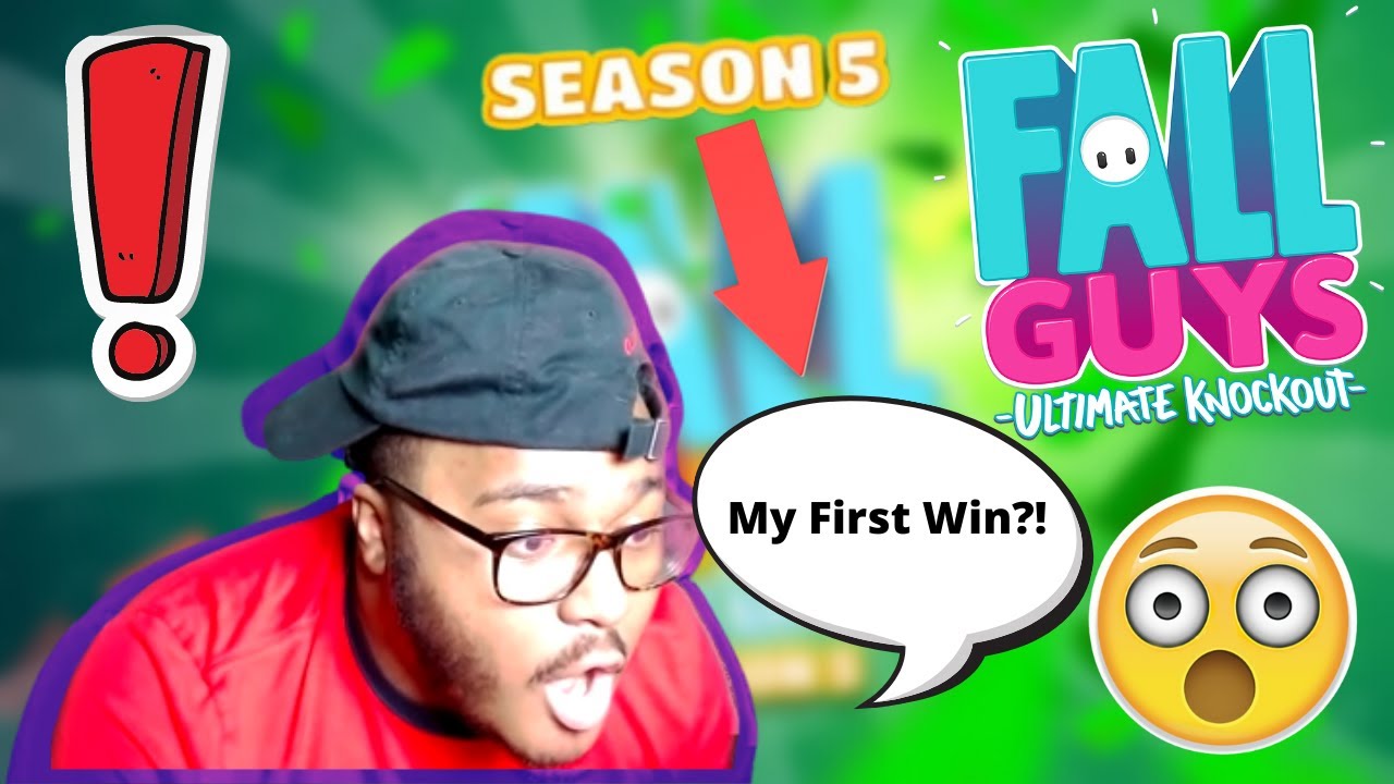 MY FIRST FALL GUYS WIN?!😱Fall Guys Season 5 Funny Gameplay (Top Fall Guys Highlights)