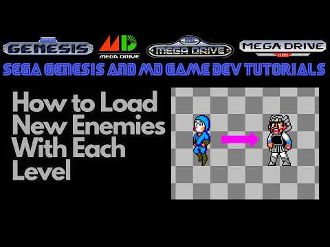 How to Load New Enemies With Each Level: Sega Mega Drive / Genesis - Beginner Game Dev Tutorials