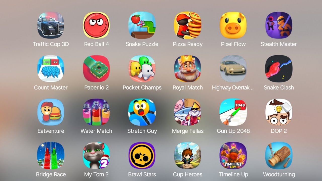 Snake Clash, Block Blast, Jumping Car, Madden NFL, DriveX, Count Master...