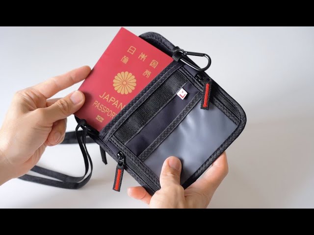 パスフィットミニ®︎】服の中に隠せる 極小 パスポートケース 海外旅行