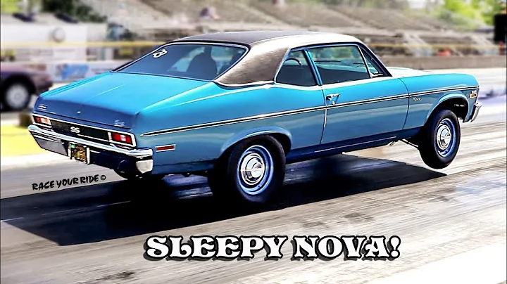 SLEEPY NOVA! SLAMMIN GEARS! YANKIN THE WHEELS UP! '72 BIG BLOCK NOVA! ORIGINAL PAINT! BYRON!