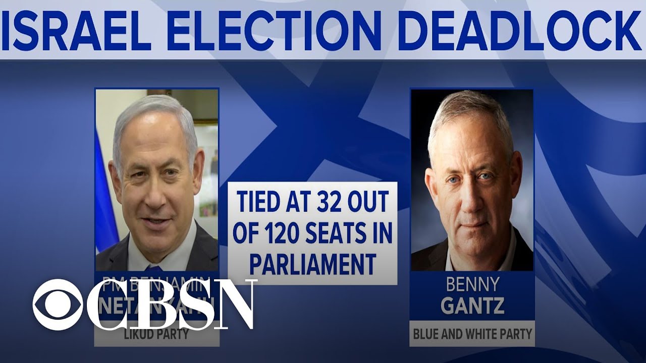 Early election results show Israel's top two parties nearly tied
