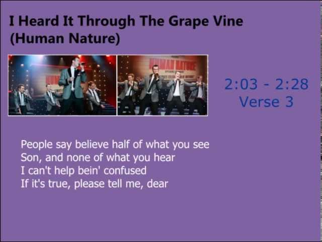 Human Nature - I Heard It Through the Grapevine AU