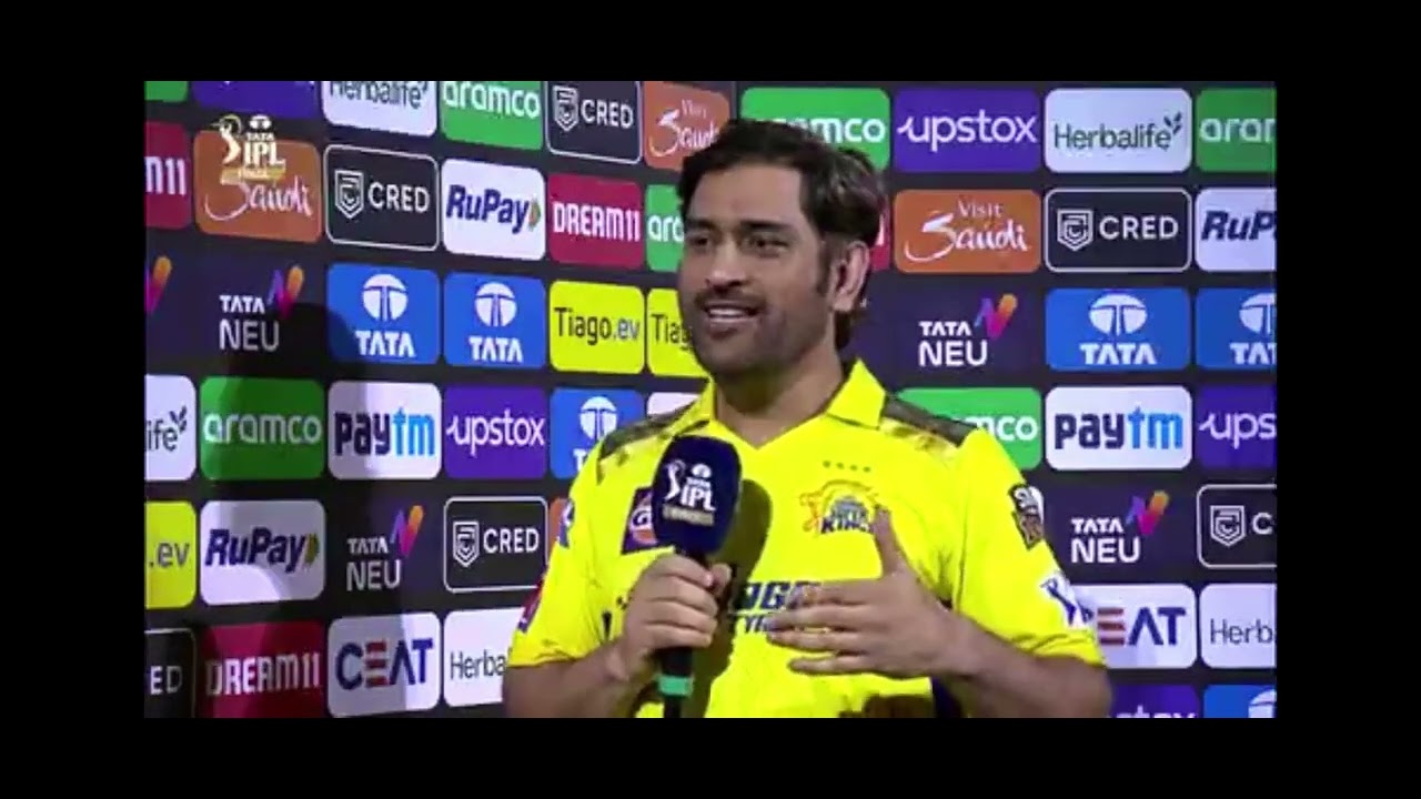 Mahi Bhai ne interview me apne retirement ka khulasa - YouTube