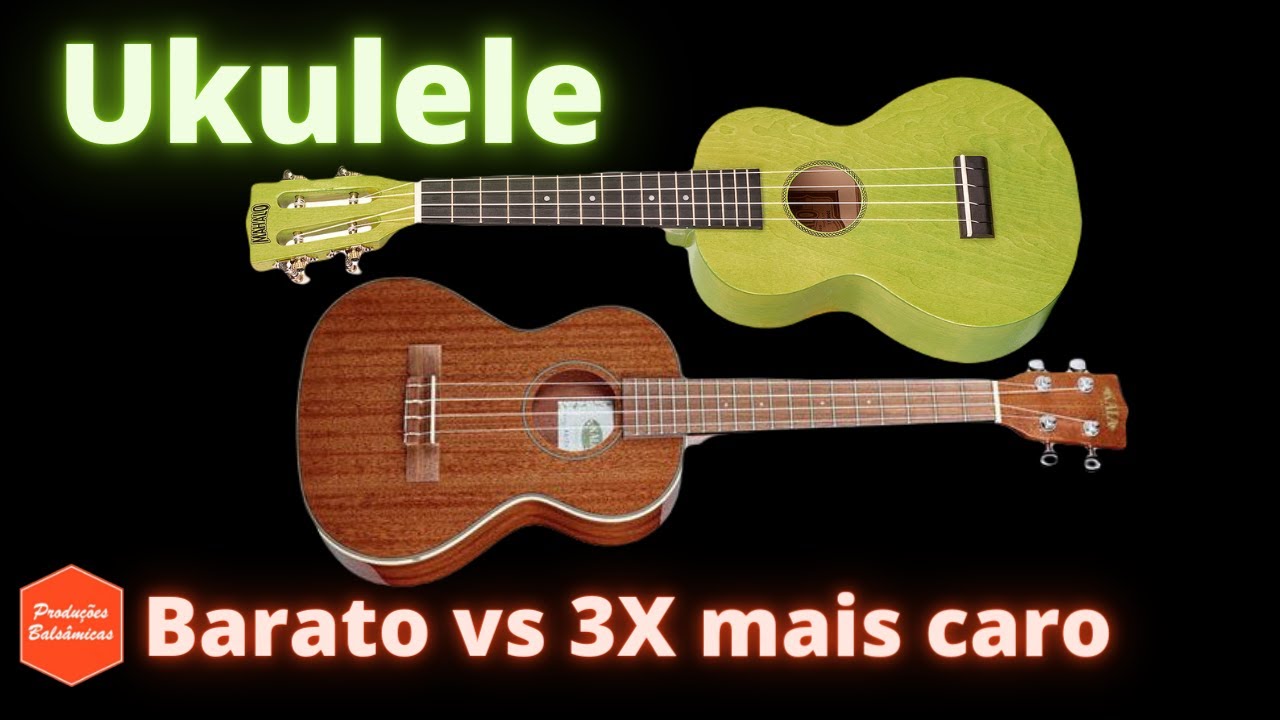Ukulele muito barato VS ukulele mais caro. Vê e ouve as diferenças