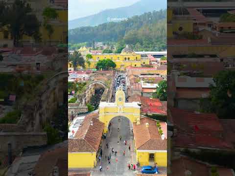 POV: You’re walking through Antigua and this view stops you in your tracks 🇬🇹✨ #culturetrip