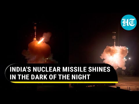 Watch India's nuclear-capable Agni Prime missile's first successful night launch | All Targets Hit