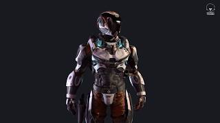 Lunar Suit PBR Sci Fi Character by Colton Orr
