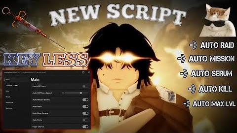 [KEYLESS] Attack On Titan Revolution Script🔥 | Aotr Script Keyless | Notezzboy