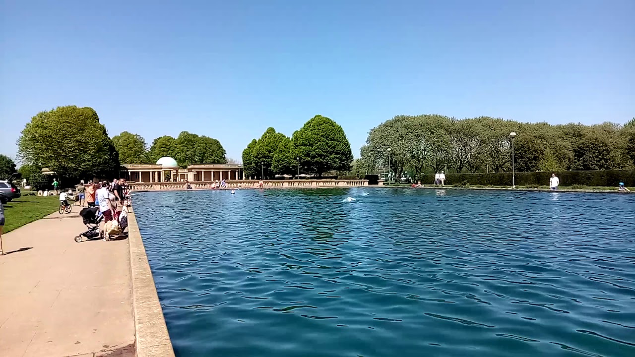 Model boat show at Eaton Park, Norwich, UK