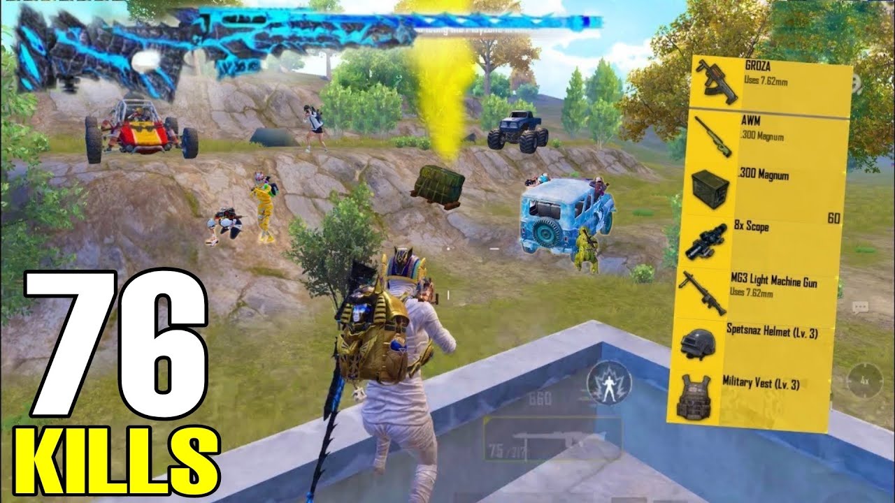 76 KILLS 😈 FASTEST AWM HEADSHOT EVER!🔥PUBG MOBILE