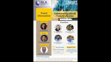 SLA Engineering Panel discussion on "Collaborating with AI Tools in Libraries", Sept. 28, 2023