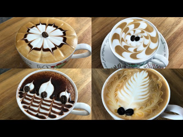 Making latte art at home #1 class=