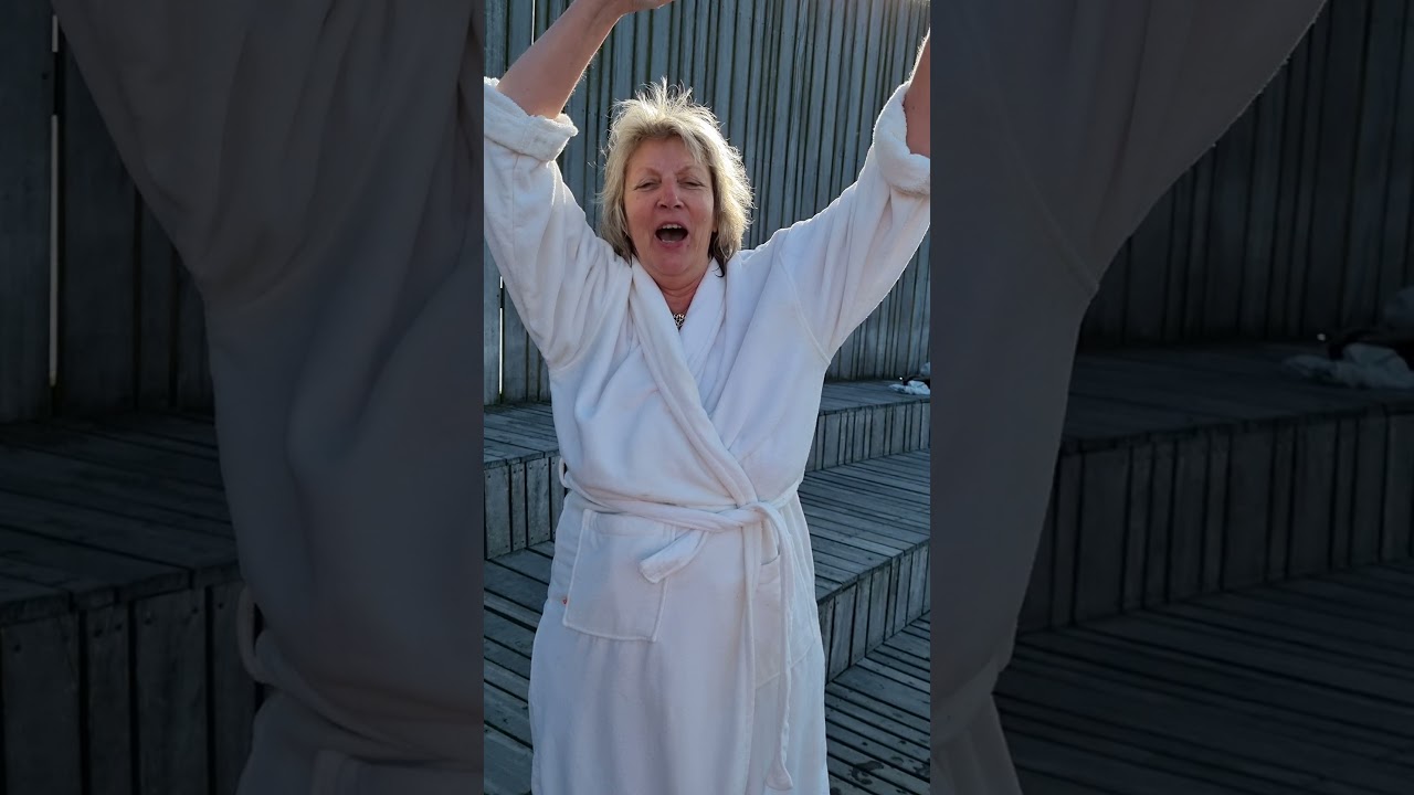 Vinterbadning - første ever hop