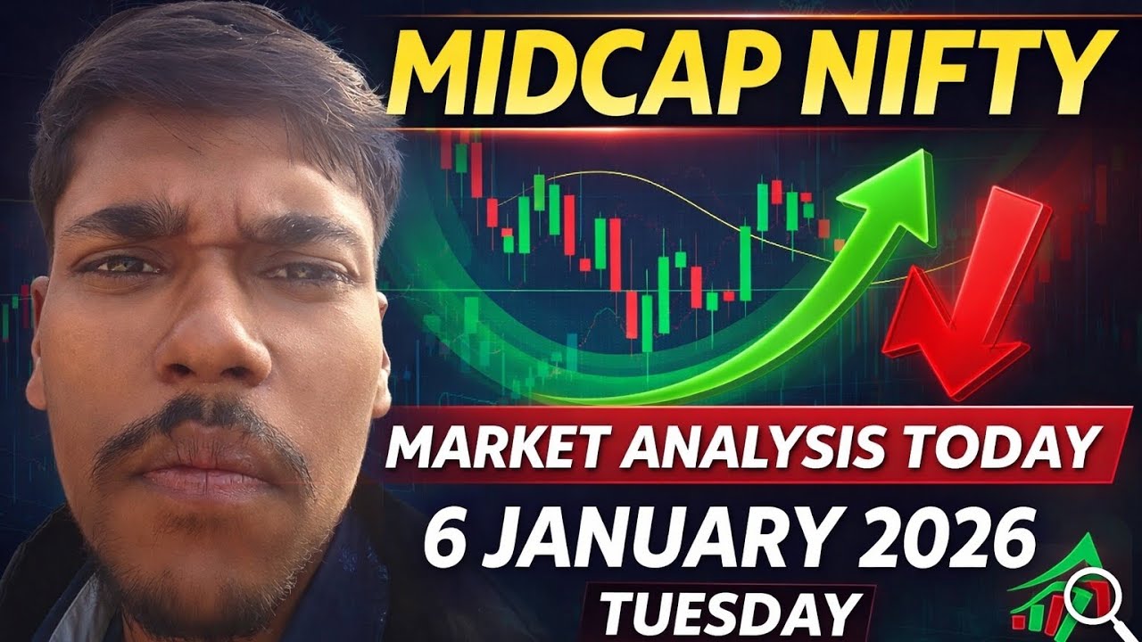 Midcap Nifty Market Analysis Today | 6 January 2026 Tuesday | Support Resistance