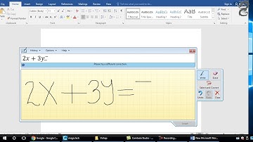 How to use the Math Input Panel on Windows