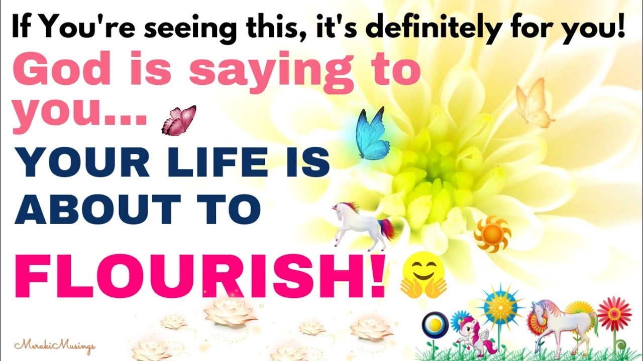 Message from God for Me and You 💝 Your life is flourishing💯Angel Healing Affirmations🌈 ✌️#loa