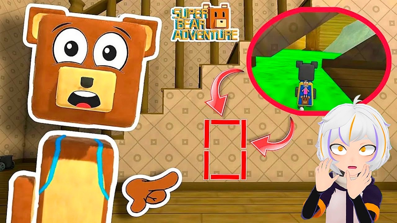 Nadie conoce estos lugares secretos en Super Bear Adventure | ChuyMine REACCIONA a Maxflash