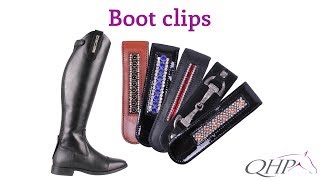 QHP riding boot clips - YouTube