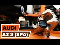 How to change rear brake caliper on AUDI A3 2 (8PA) [TUTORIAL AUTODOC]