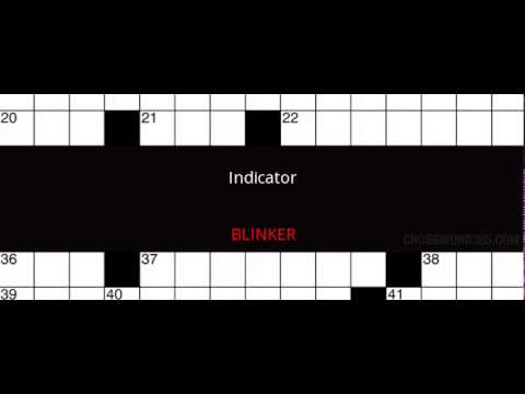 Indicator Crossword Clue Solution