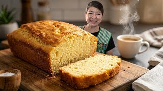 Cream Cheese Loaf Cake Prepared with Duck Eggs