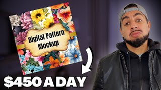 Boost Etsy Sales with Amazing Digital Seamless Pattern Paper Mockups Made with Canva & Midjourney Ai