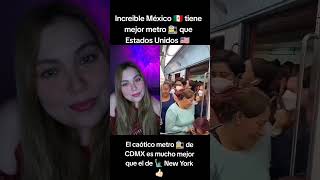 🚨El METRO 🚉 de MÉXICO 🇲🇽 es mejor que el de U.S.A 🇺🇸 en NY