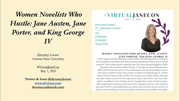 Women Writers Who Hustle: Jane Austen and Jane Por...