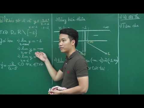 Khảo sát hàm phân thức Bậc 1 - Thầy Nguyễn Quốc Chí