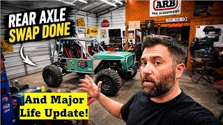 Go-Kart Rock Crawler out of a Jeep Wrangler (8.8 Axle Swap with Locker PT2)