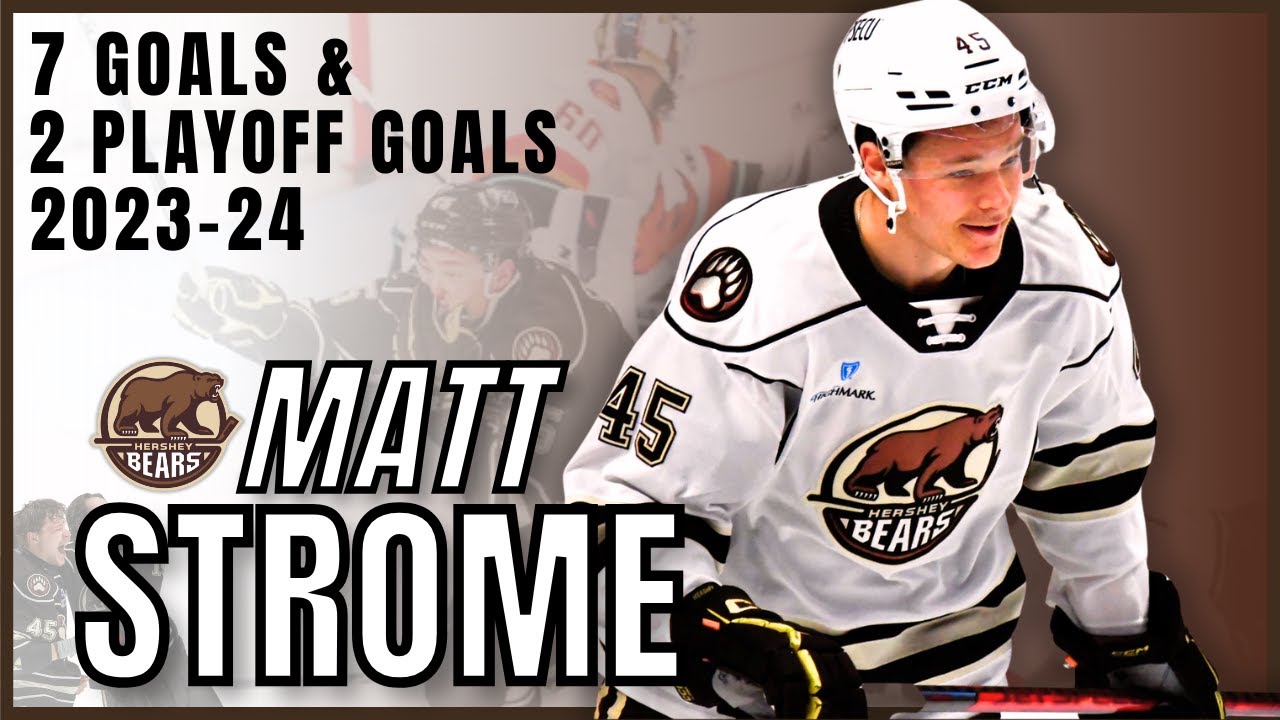 Matt Strome All (7) Goals & (2) Playoff Goals 2023-24 | Hershey Highlights