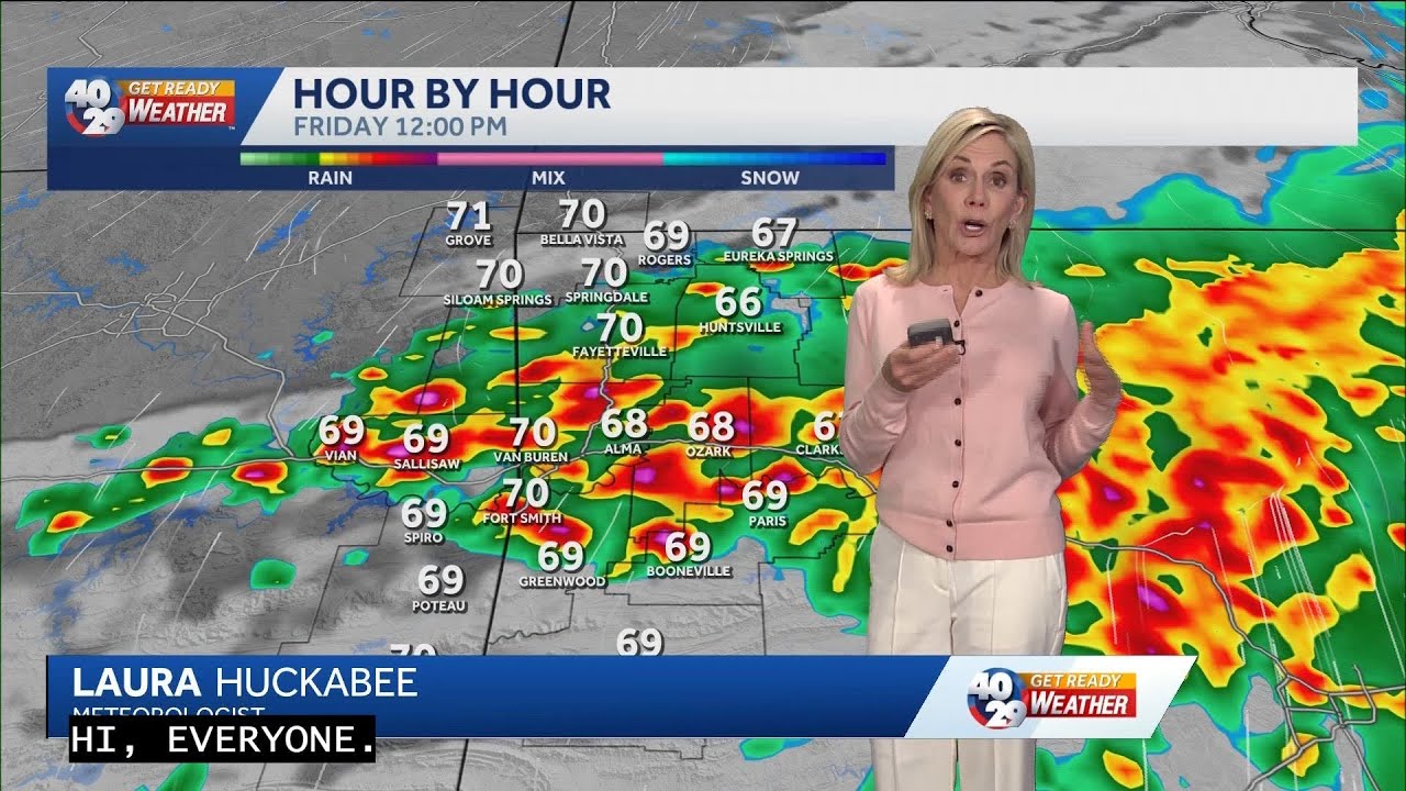 NWA, River Valley could see severe storms this weekend - YouTube