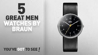 Top 10 Braun Men Watches [ Winter 2018 ]: Braun Men's BN0021BKBKG Classic Stainless Steel Watch with