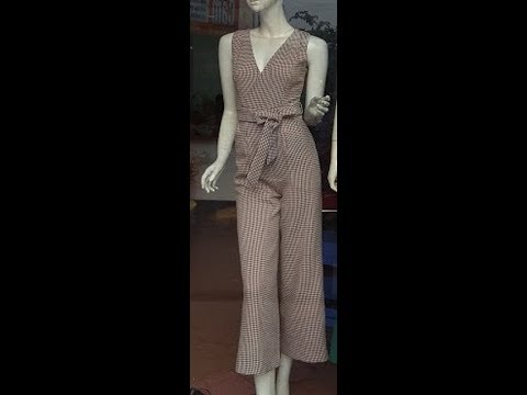 Video Hướng dẫn cắt bộ áo liền quần, jumpsuit- Part 2 Thân... - youtube