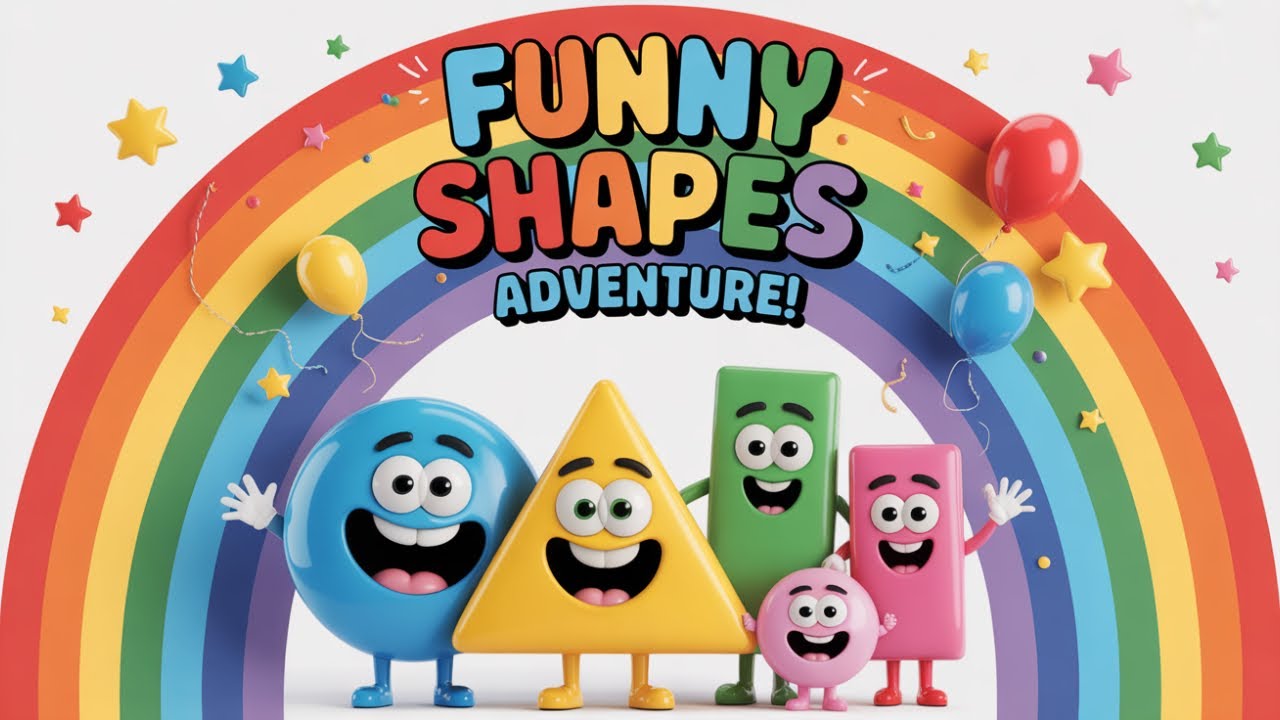Shape Town Adventures | Funny Shapes Song for Kids