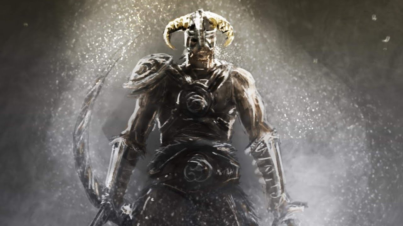 Skyrim Dragonborn speedpaint sketch Timelapse