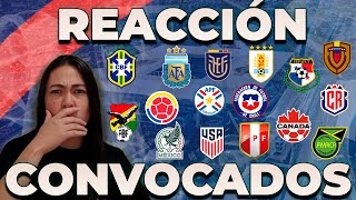 REACCIÓN LISTA DE CONVOCADOS