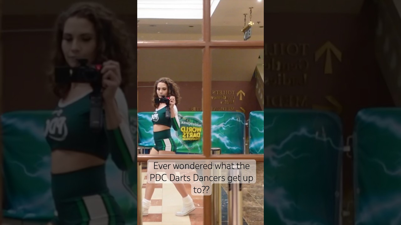 🎯💚 PDC Darts Dancers BTS Exclusive!