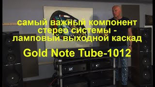 Самый важный компонент стерео системы - ламповый выходной каскад Gold Note Tube 1012.