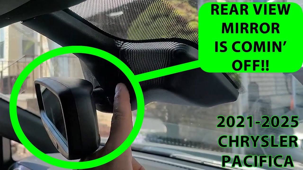 How To Remove/Reattach 2021-2025 Chrysler Pacifica Rear View Mirror ...