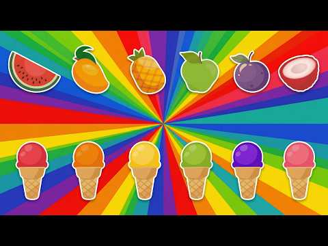 Liczi, arbuz, mango - Bajka edukacyjna - Wesoła zabawa dla maluchów