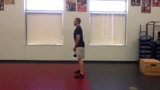 Reactive 1/2 squat jump