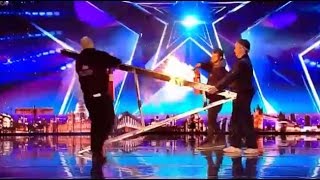 Burning Fire Ladder Act Gone Wrong! | Auditions 2 | Britain’s Got Talent 2017